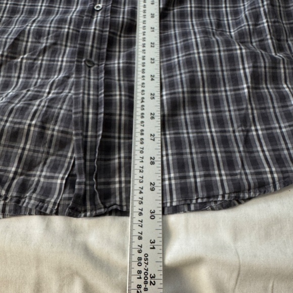 Lacoste Men's Plaid Long Sleeve Button Up Casual Cotton Shirt Gray EU42 (Large) - Picture 12 of 15